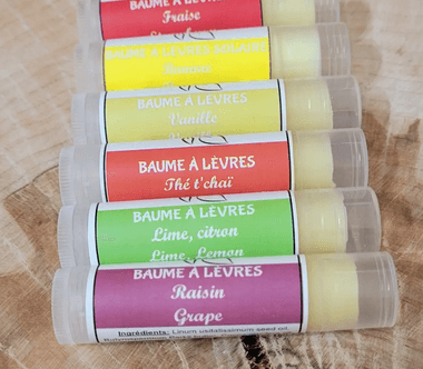 Baume à lèvres hydratant - Miel, Lime citron, Menthe verte, Menthe effet fraicheur
