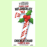 Chocolat chaud double truffe canne de noël de Gourmet du Village avec canne de noel et houx