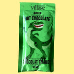 Chocolat chaud blanc qui devient vert dinosaure